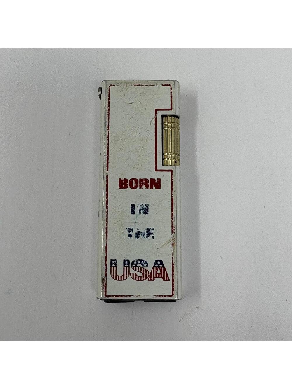 Vintage Born In The USA Theme Lighter Tobacciana Collectible